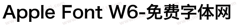 Apple Font W6字体转换